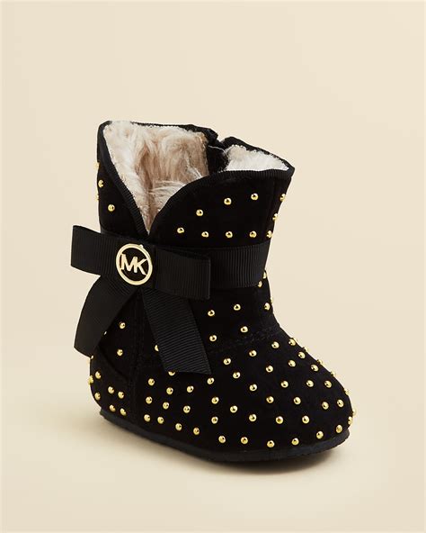 black baby michael kors boots